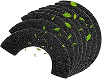 FHTONGE 8-Pack 0.5" Thick Carbon Filters for Model 4 Cat Litter Box - Odor Absorbing Replacements, Pet-Safe, Keep Home Fresh