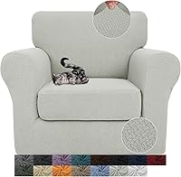 Vista 11 de JIVINER Fundas de sofá de 3 piezas para sofá de 2 cojines, funda de sofá elástica con 2 fundas de cojín de asiento extra grandes, fundas gruesas