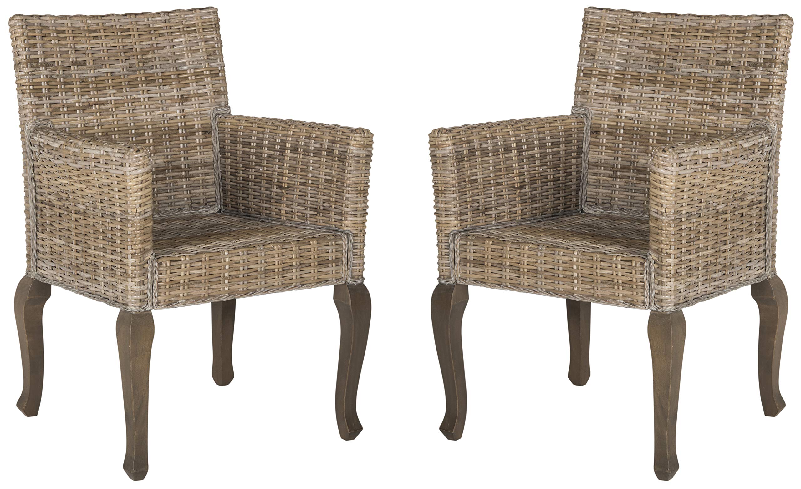 Home Collection Silla de comedor de mimbre natural Armando 2