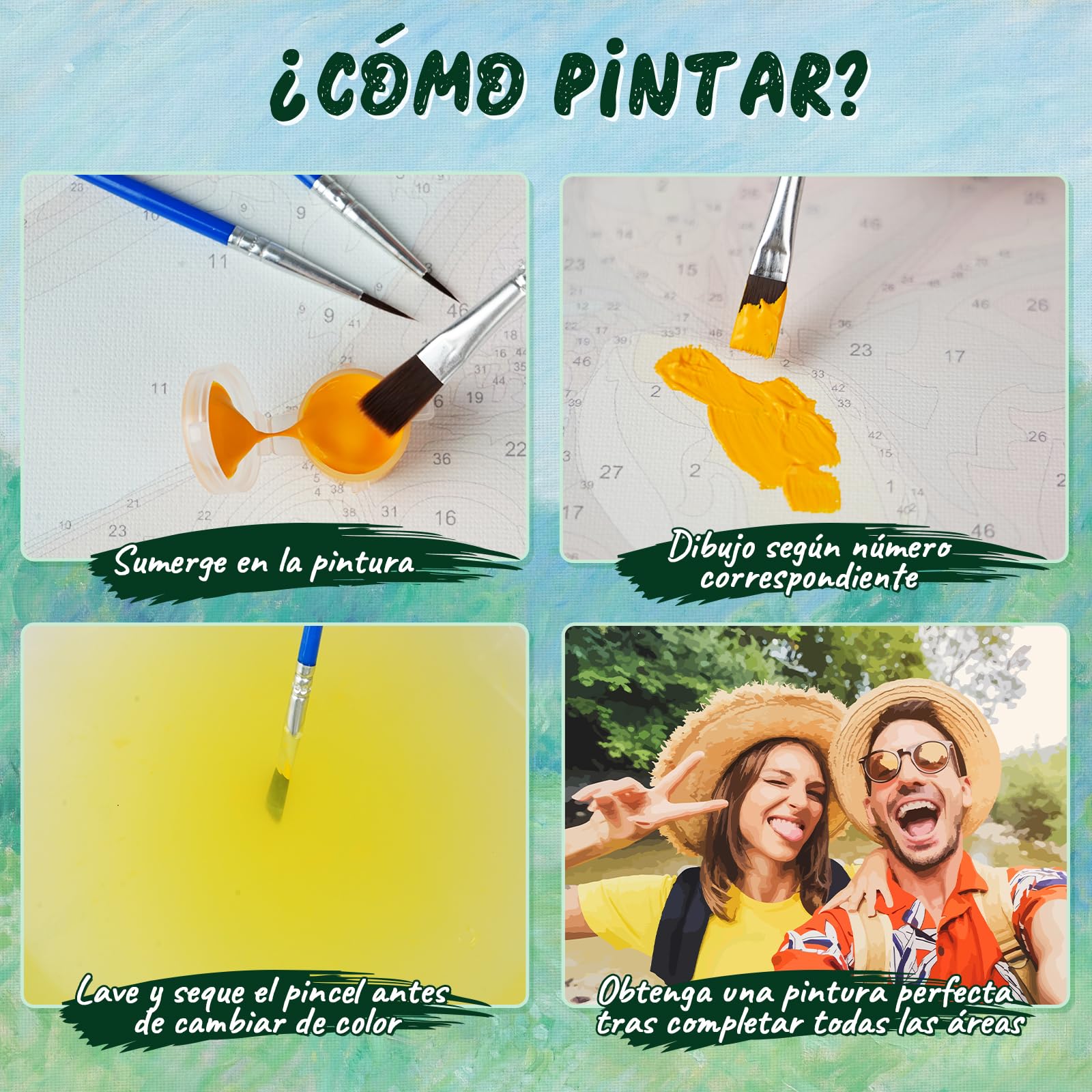 UM UPMALL Pintar Por Números Adultos Personalizado, Cuadro Personalizado Con Foto Para Kits, Crea Pinturas Personalizadas Por Números Para Amigos, Mascotas, Familiares o Decoración Del Hogar