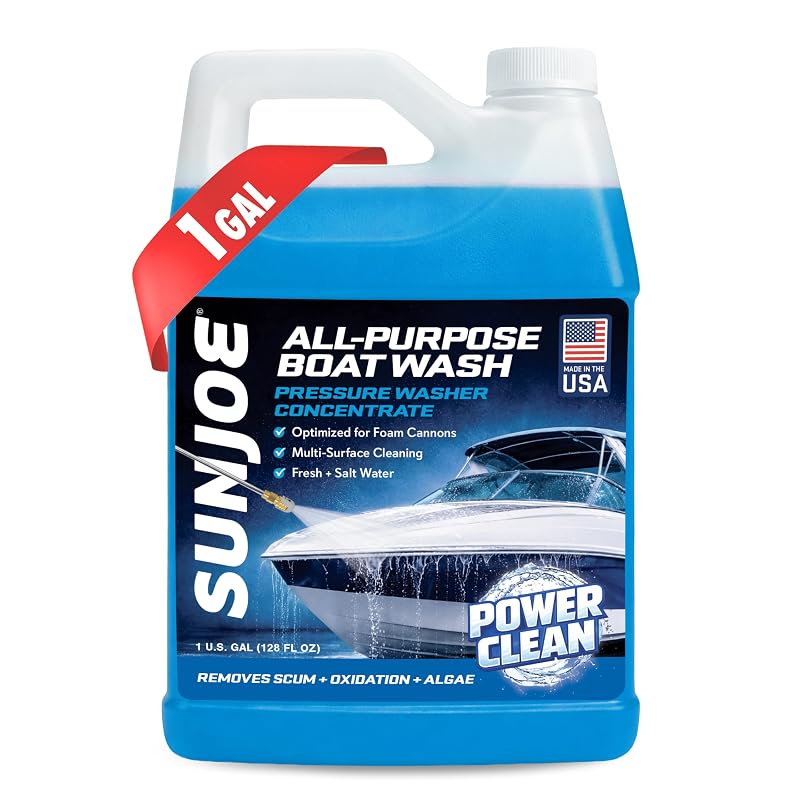 Limpador concentrado para barcos Sun Joe para lavadora de pressão, aroma cítrico, 3,785 L, SPX-APBW1G