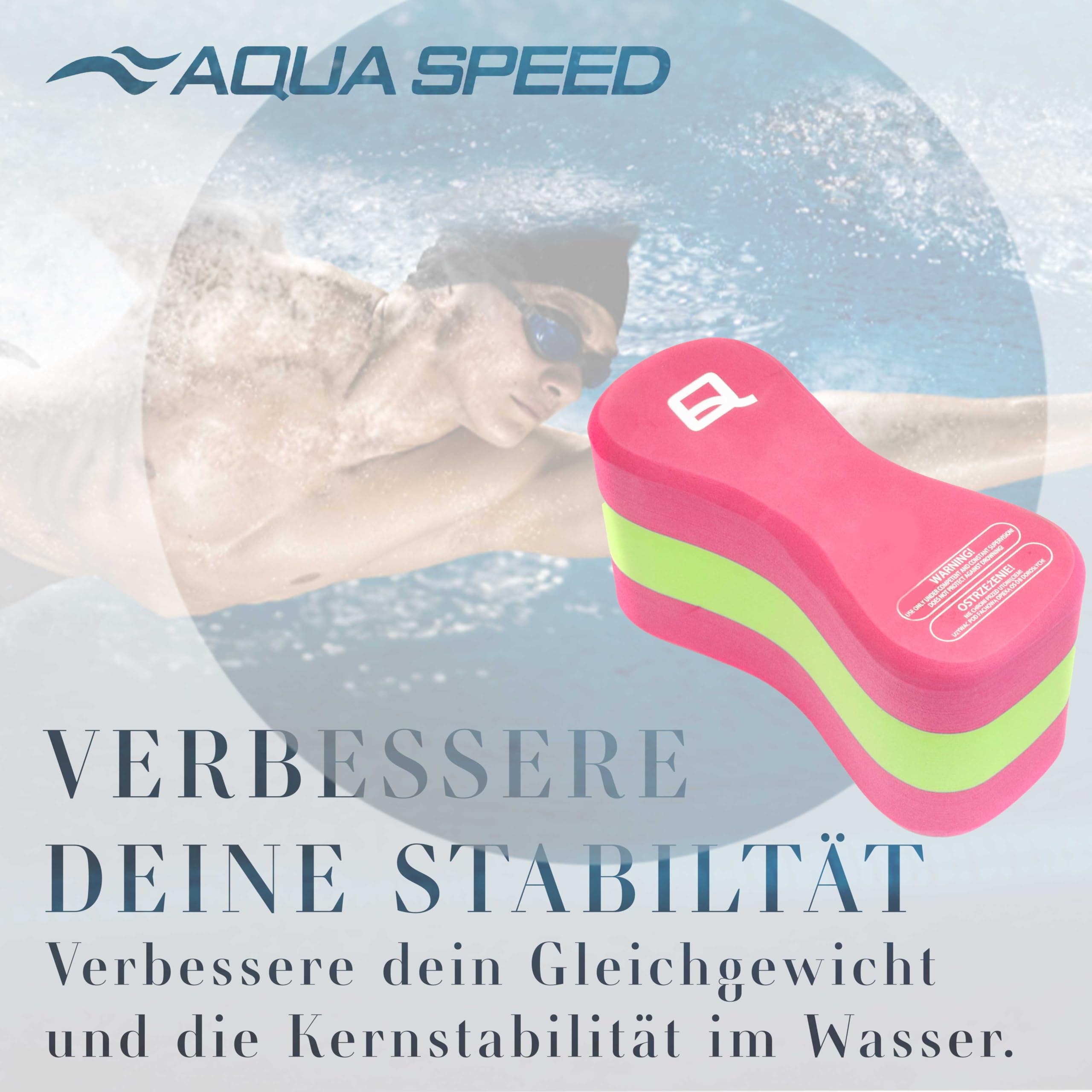 Aqua Speed Pull Buoy Pull Buoy Aiuto al galleggiamento | Design Curvo | 3 Strati | Nuoto Formazione | Schiuma Eva