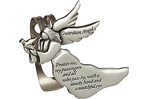 Cathedral Art Guardian Angel Visor Charm for Car Protection