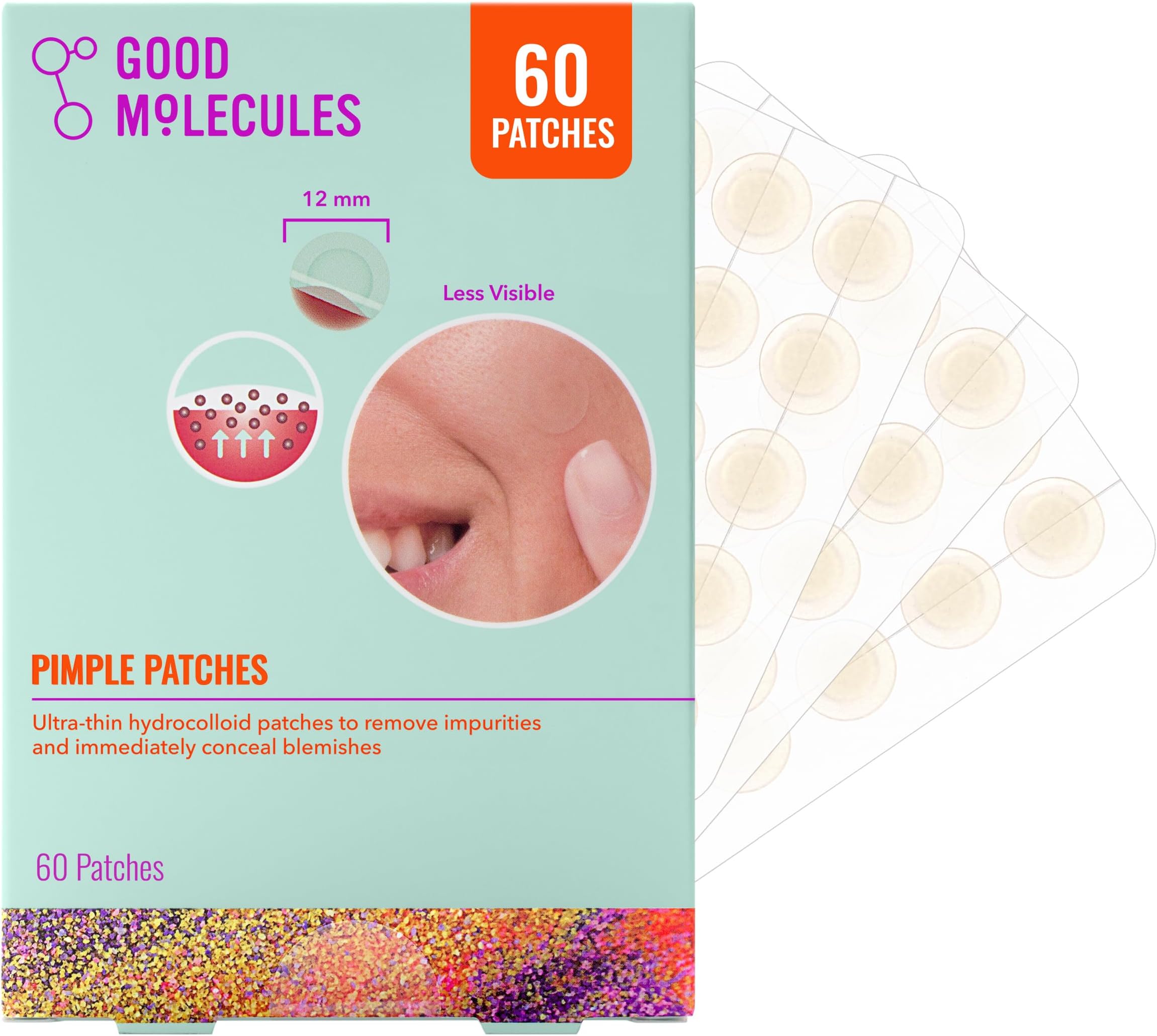 Pimple Patches - Hydrocolloid Patches, All Skin Types, Vegan, Cruelty-Free