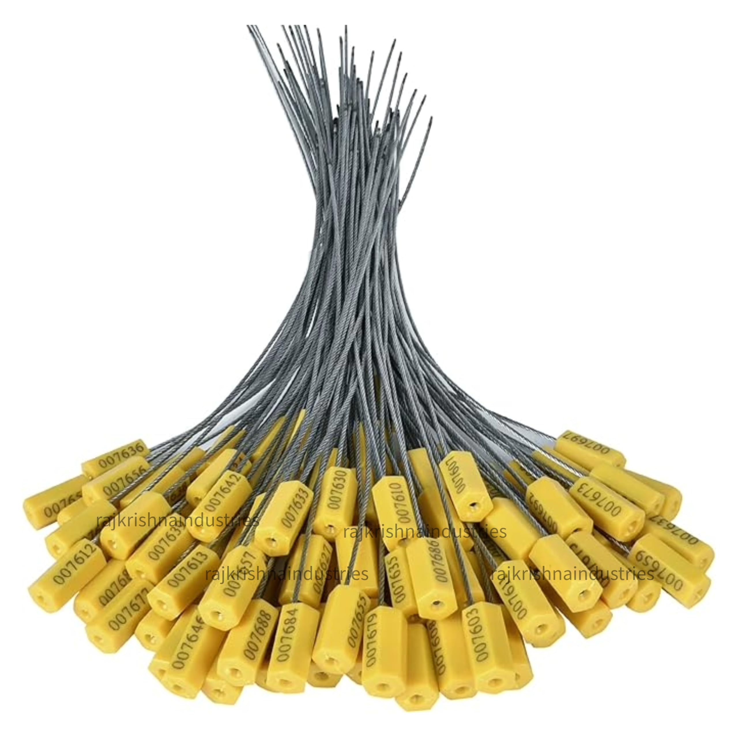 Hexagonal Cable Security Seal Pull Tight OTL - Security Tag Straps for Trailers, Cargo, Oil Tank Truck, Milk Vehicle, Coal Conveyor (Yellow, 12INCH 50PIECE)-image-28
