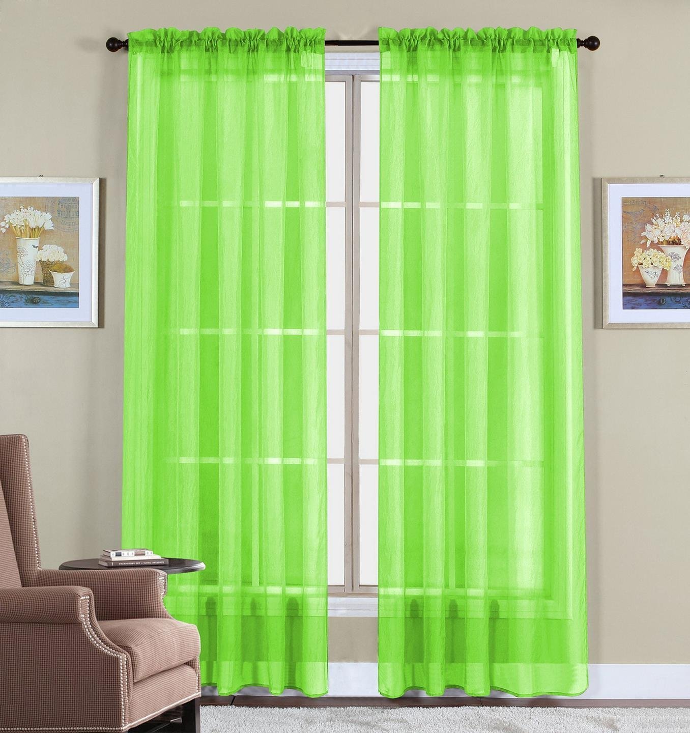 Neon Green Curtains Curtains & Drapes 2023