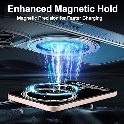 Miniatura 3 de Cargador portátil magnético de 5000 mAh, cargador portátil inalámbrico ultra delgado de 15 W, carga rápida para iPhone 1615141312 ProPro MaxPlus,