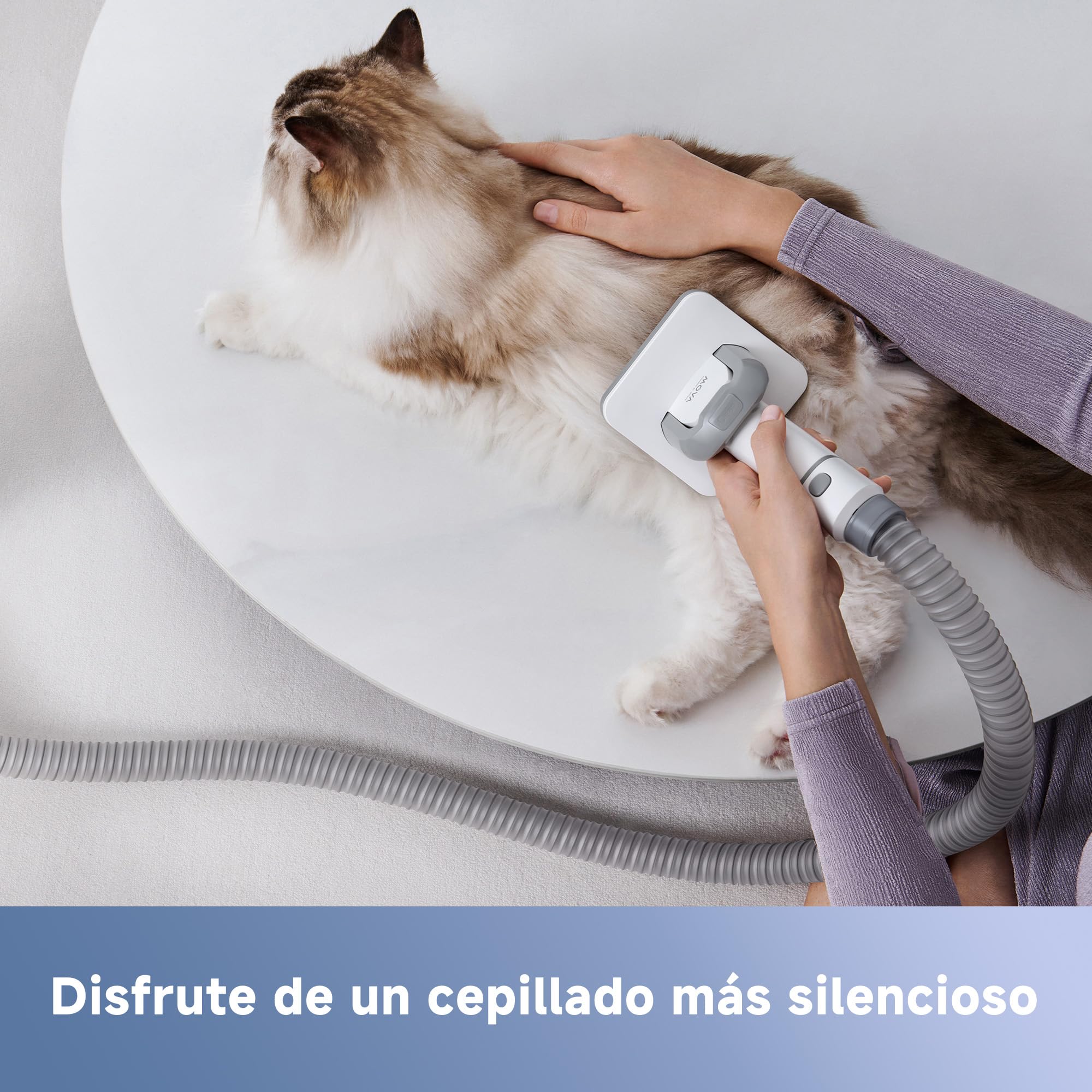Mova G1 Pro Aspiradora de Mascotas, 11 Kpa Succión, Cuidado Inteligente, Arranque Progresivo, 4 Modos de Potencia Independientes, Cuidado de Mascotas 7 En 1, Diseño De Reducción De Ruido