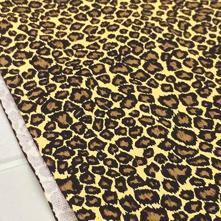 Amazon 生地 ヒョウ柄 ピンク 動物 アニマル ひょう 豹 ツイル 布 布地 手芸 1ｍ単位 布 生地 通販