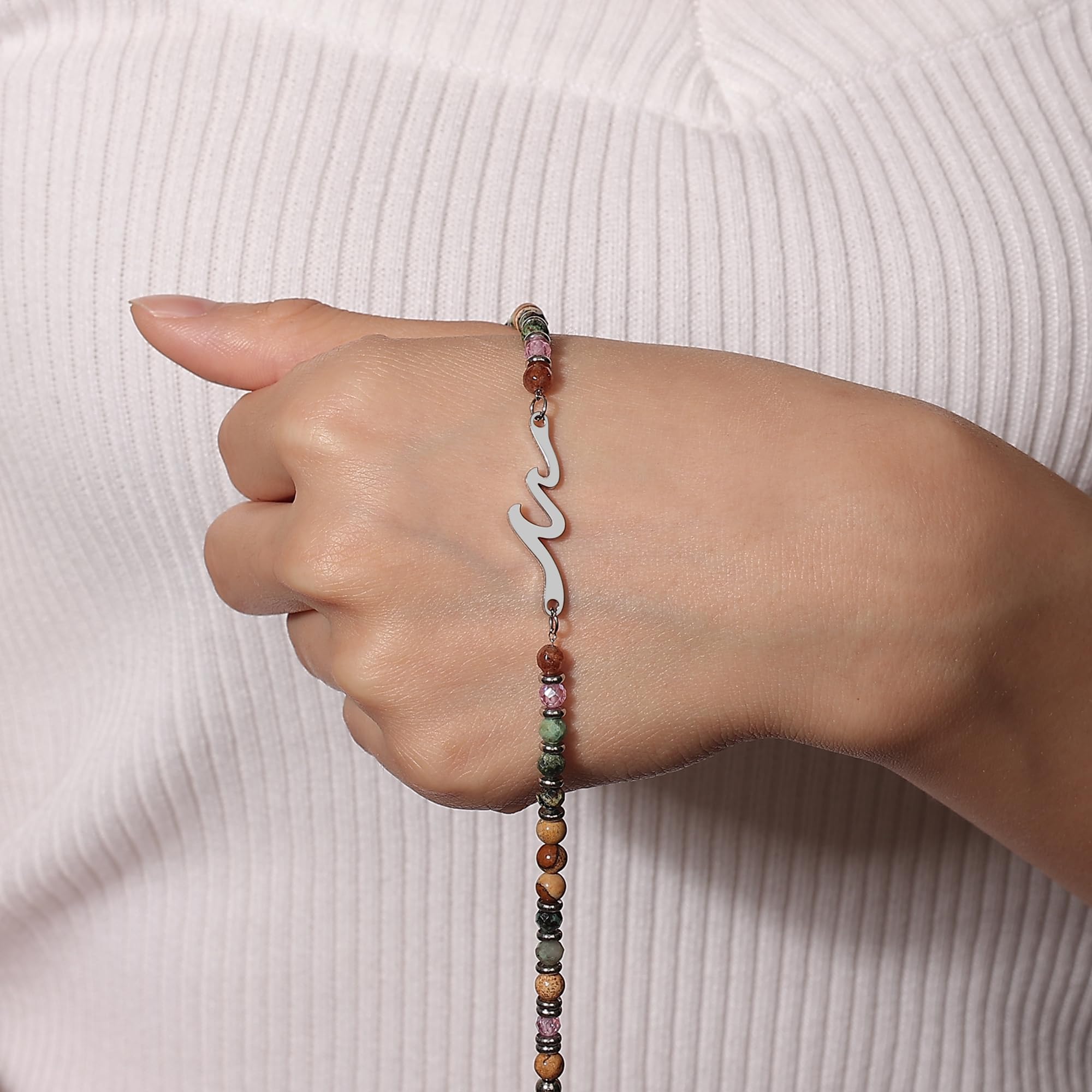 TONY & SANDY Friend Gifts for Women, Unique Birthday Gifts for Women, Sister Gift from Sister, Wave Bracelet, Christmas Graduation Mothers Day Gift for Her, Bestie Friendship Bracelets