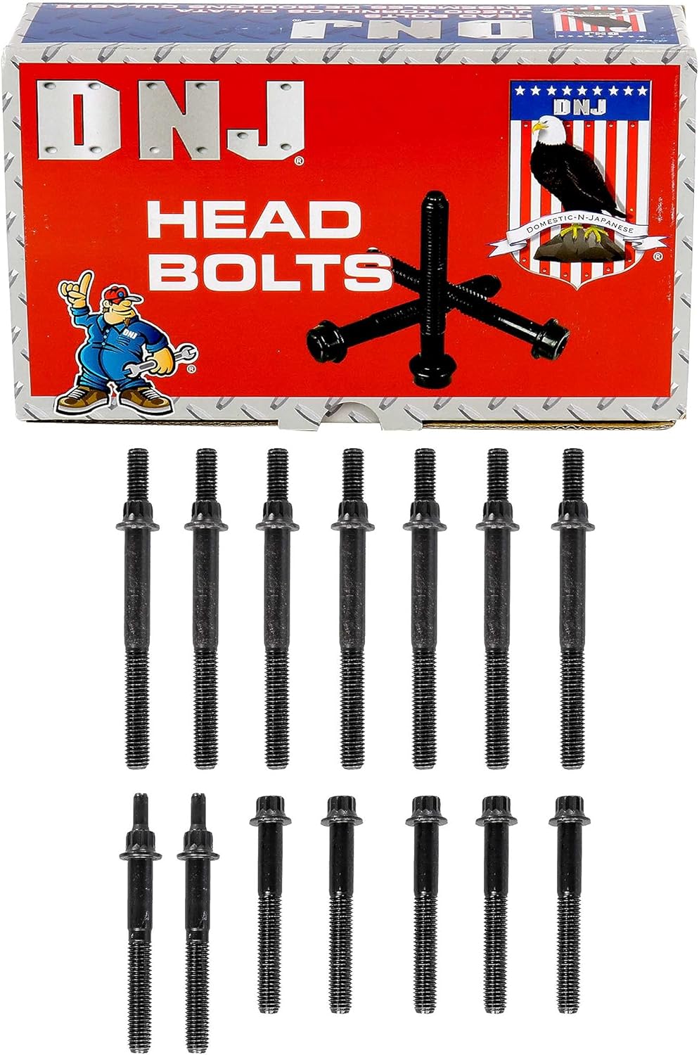 DNJ HBK1123 Head Bolt Kit for 1996-2006 Jeep Cherokee Grand Cherokee Wrangler 4.0L L6 12V OHV 242cid