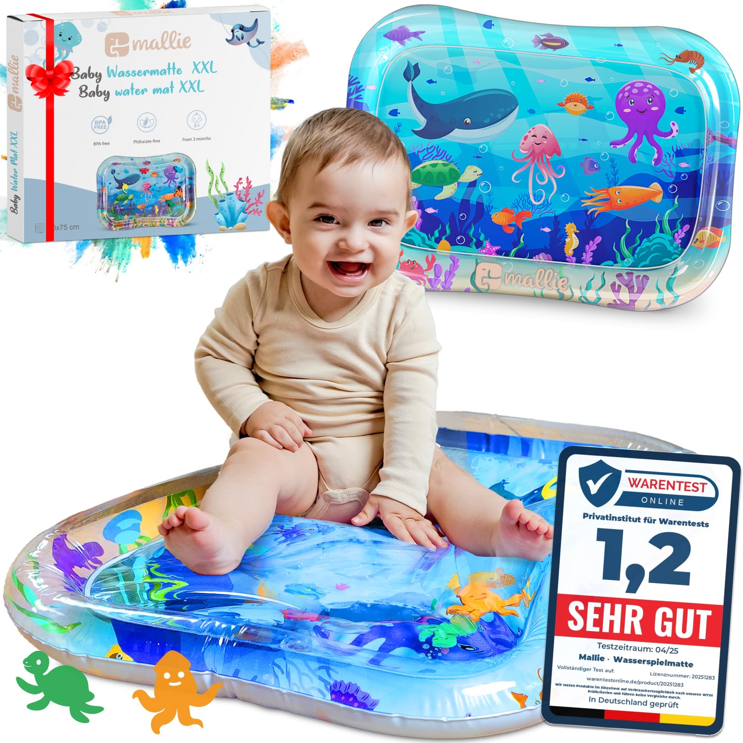 Mallie® Wassermatte Baby Ozean Blau