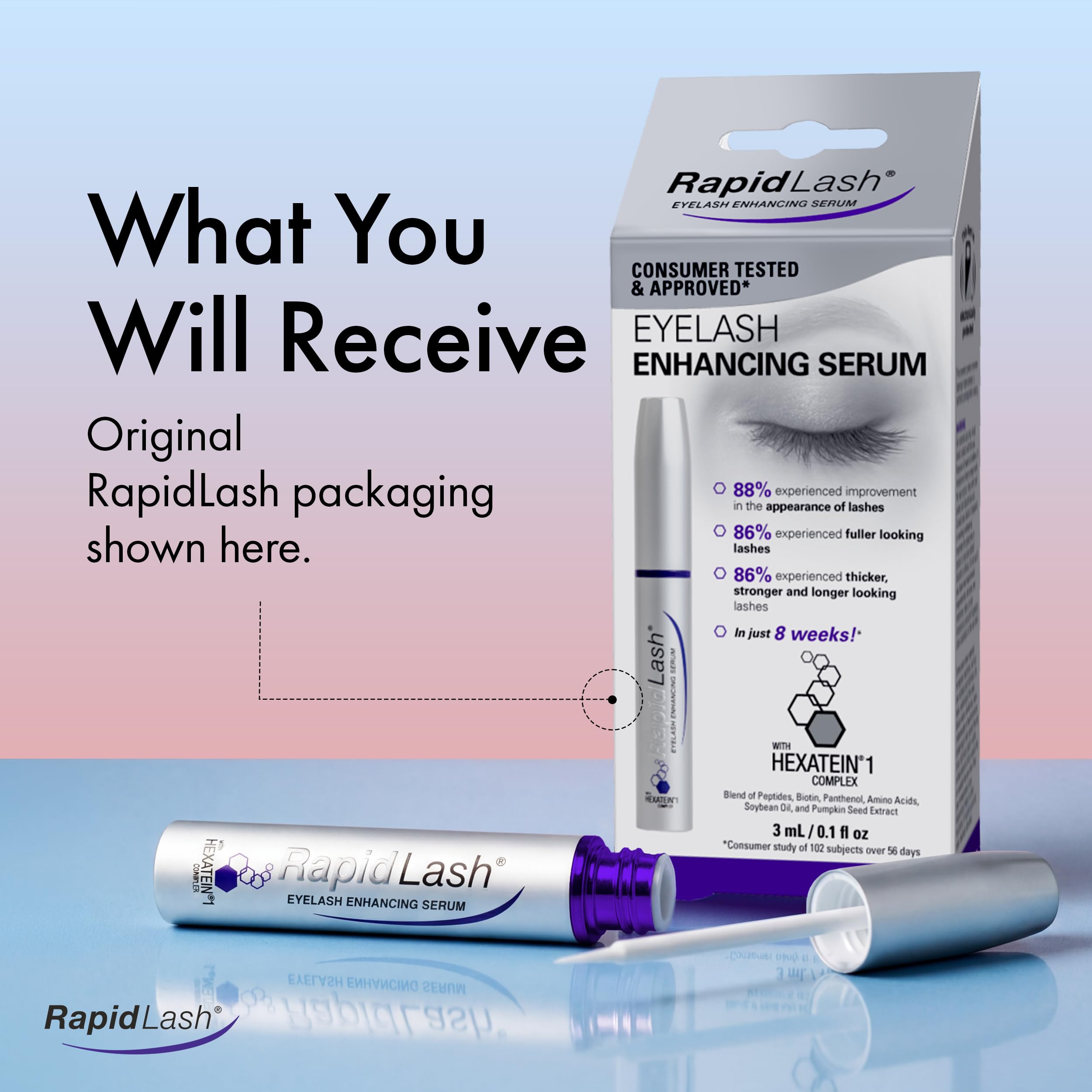 RapidLash Eyelash Serum - Longer, Fuller Lashes -7