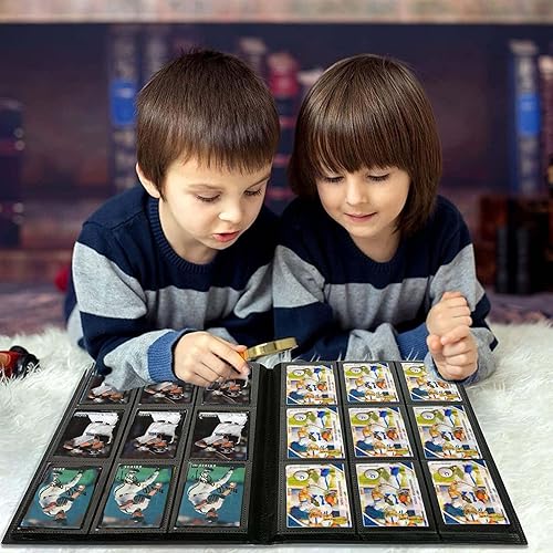 Miniatura 4 de Carpeta de tarjetas coleccionables de 9 bolsillos, carpeta de tarjetas deportivas para TCG, MTG, fútbol, tarjetas de béisbol, 30 páginas, coloca