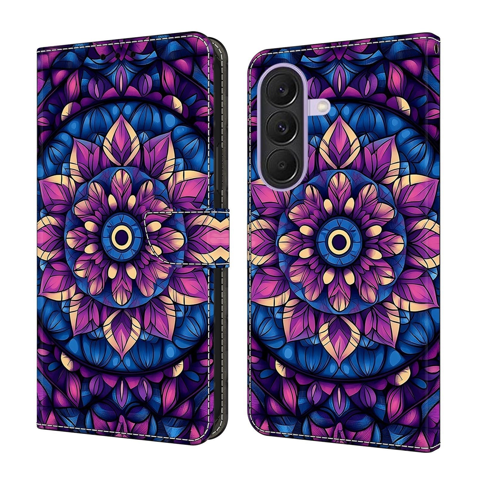 Generic Étui compatible avec Samsung Galaxy S20 (Motif : Datura Flower) en cuir Portefeuille à rabat magnétique Motif