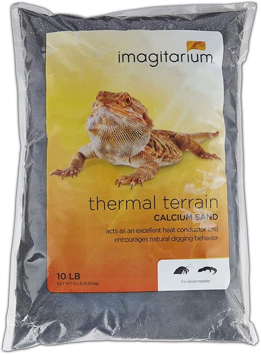 imagitarium Black Calcium Reptile Sand 10lb