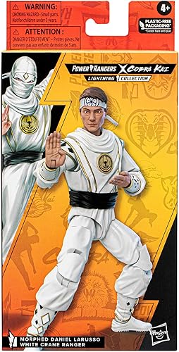 Miniatura 5 de Hasbro - Power Rangers X Cobra Kai Lightning Collection Morphed Daniel LaRusso White Crane Ranger