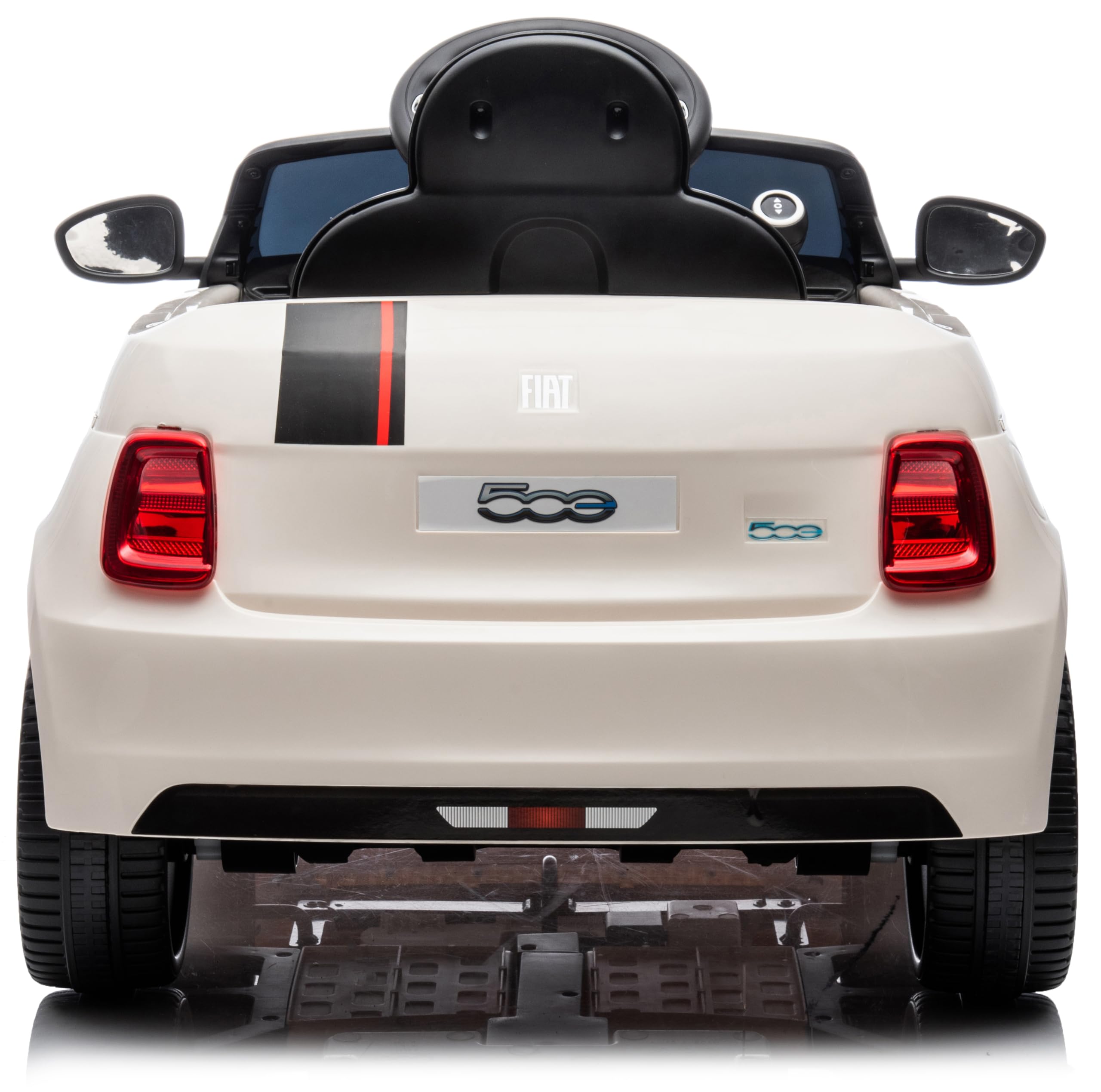 Fiat 500 elektrische kinderauto van 3 jaar, motorvermogen 2x30W, stuur