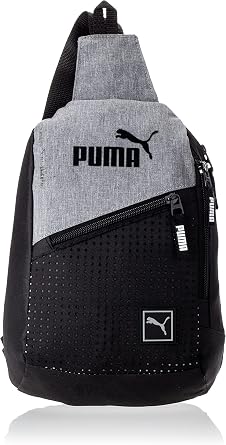 PUMA unisex-adult Sidewall Sling Backpack with Adjustable Strap & Zip Pockets