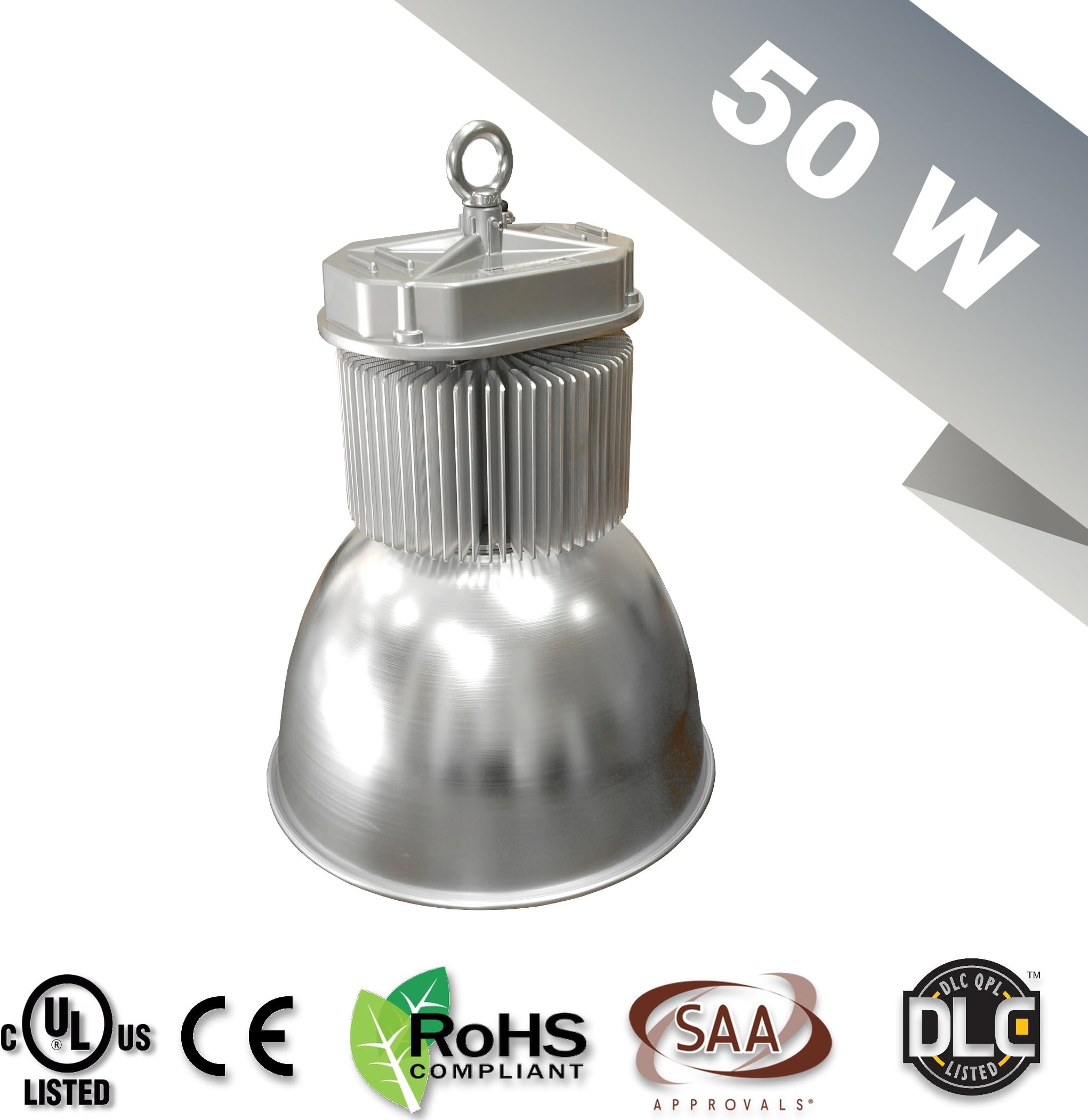 50W Enpower Megabay Led High Bay Lights Daylight White Light (5000-5500k) UL and DLC Certified (50 Watts)