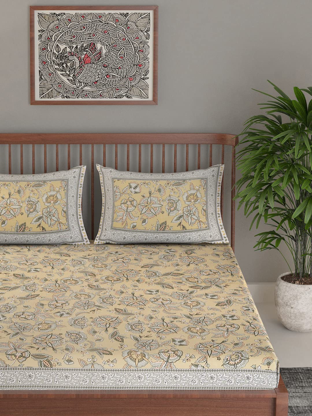 EK by Ektaa Kapoor Kingsize Double Bed, Bedsheet Set (270 cm x 230 cm