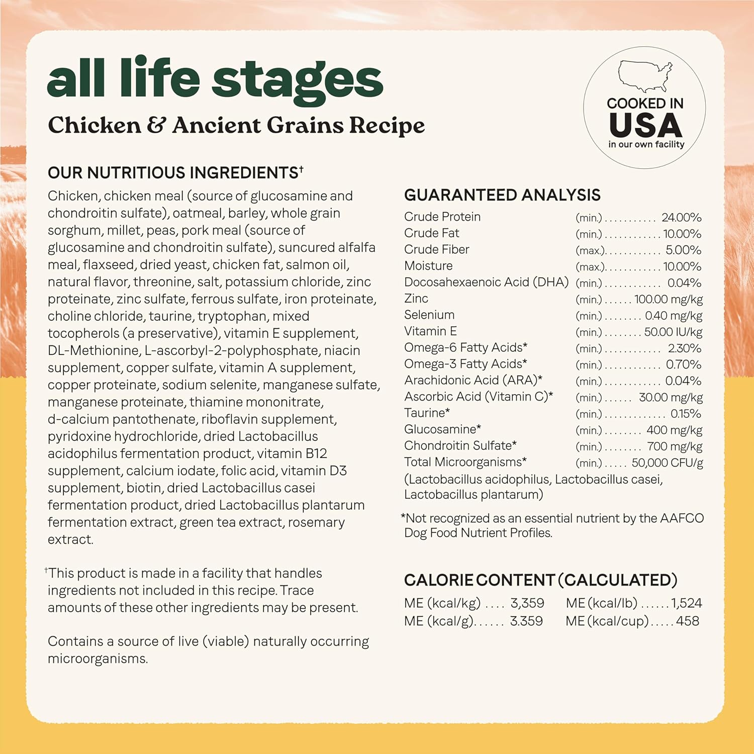 Canidae All Life Stages Real Chicken & Ancient Grains Recipe – High Protein Premium Dry Dog Food for All Ages, Breeds, and Sizes– 27 lbs.
