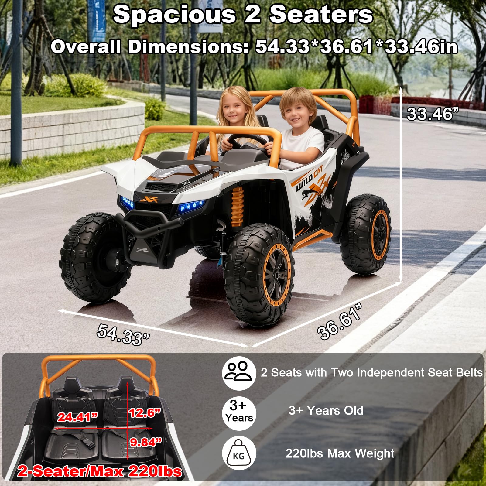 Amazon.com: 2026 XXL 24V 4WD Kids Ride On UTV 4X4 Off-Road Battery