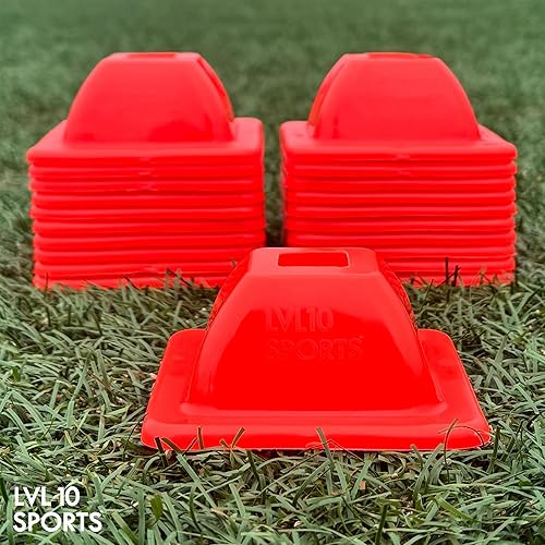 Miniatura 3 de LVL10 Pro - Conos de entrenamiento  Mini conos de fútbol de 2 pulgadas para entrenamiento deportivo  para ejercicios de baloncesto, fútbol,