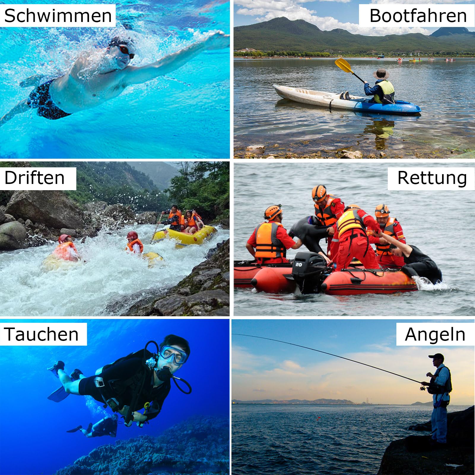 Chaleco Salvavidas para Adultos con Tiras Reflectantes, Chaleco De Natación Flotante De Seguridad Ajustable para Deportes Acuáticos, Pesca, Rafting, Kayak