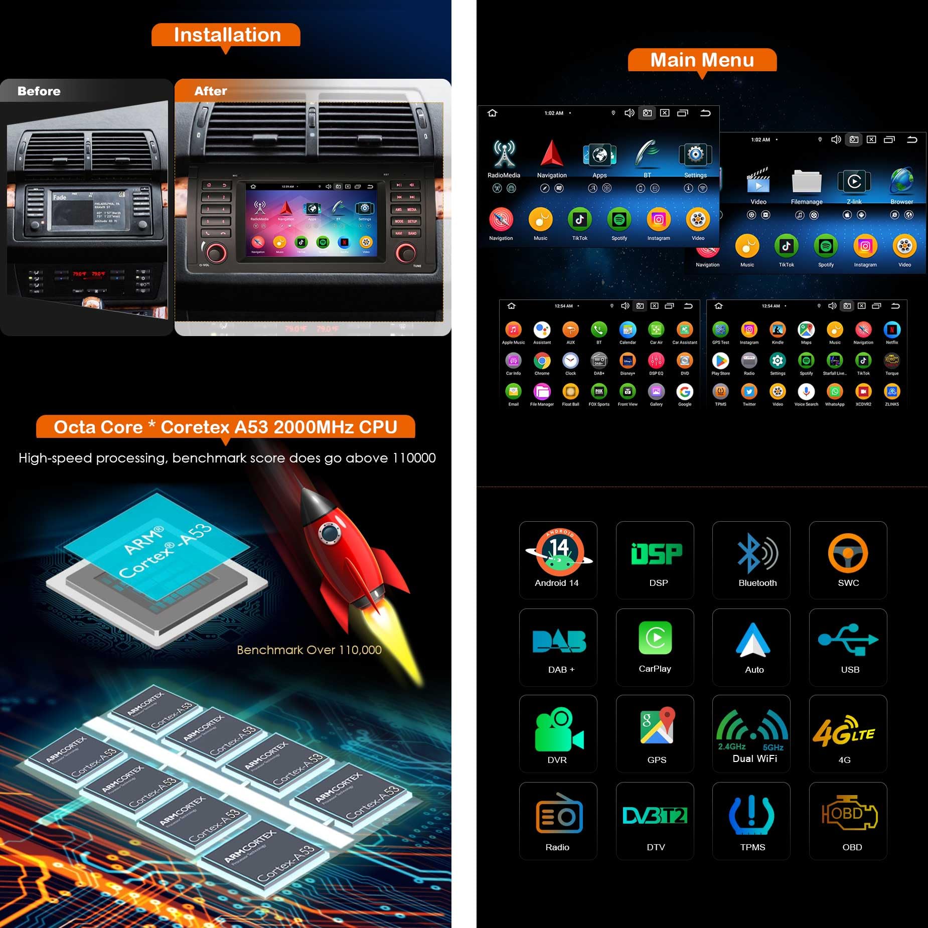 Radio Multimedia con GPS para coche, reproductor con Android 11, 6 + 128GB, pantalla IPS HD, Audio y vídeo, para BMW Serie 3, E90, E91, E92, E93 - AliExprs 34 Radio Multimedia con GPS para coche, reproductor con Android 11, 6 + 128GB, pantalla IPS HD, Audio y vídeo, para BMW Serie 3, E90, E91, E92, E93 - AliExprs 34