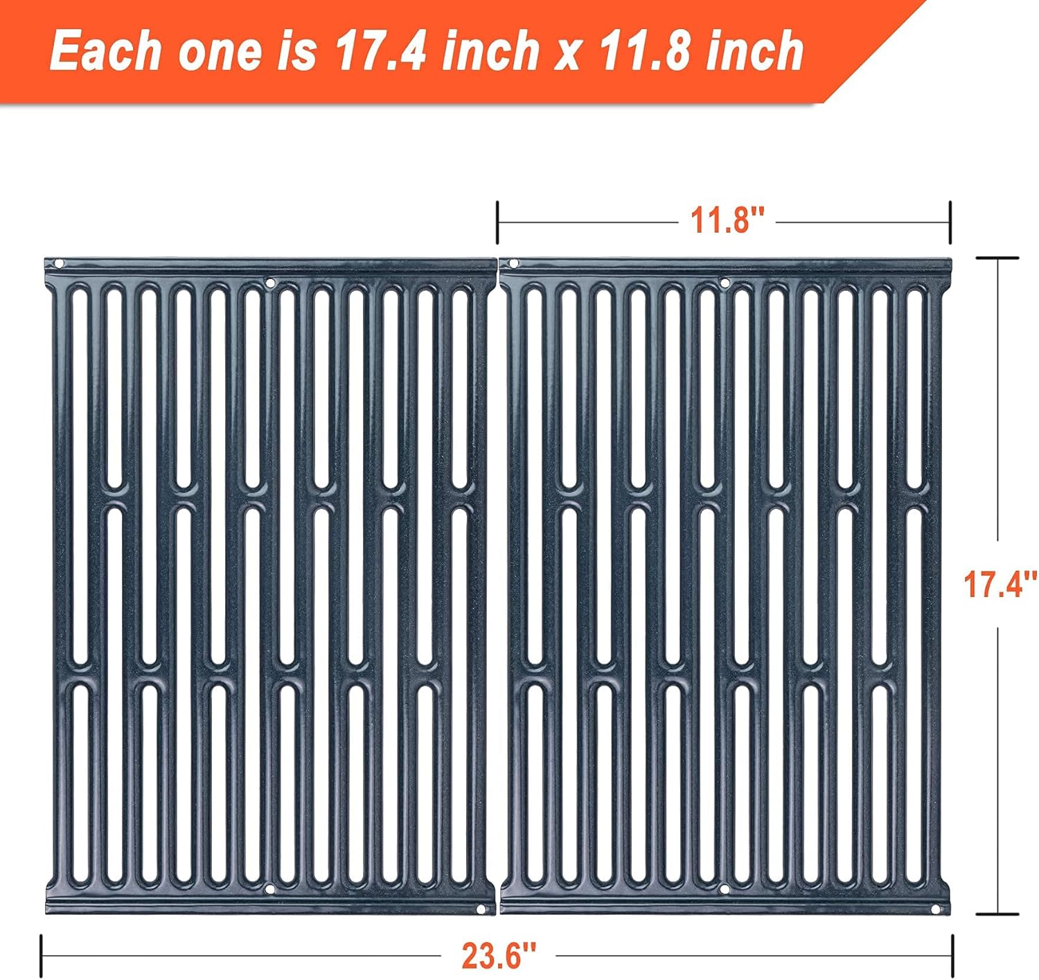 Buy 2 Pack Replacement Grates For Weber Genesis Silver B C Spirit E 310 Porcelain Enameled 17 4 X 11 8 Inch Online In Indonesia B08p4pmzjv