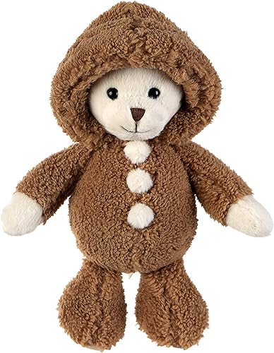 dilly dudu Oso de peluche de 11 pulgadas con capucha, juguete de peluche, regalos para niños (marrón)