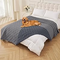 Vista 72 de Smiry Funda Impermeable para Cama de Perro Manta para Mascotas, Manta Suave y Lavable para Perros para Muebles Cama Sofá Sillón Reversible, a