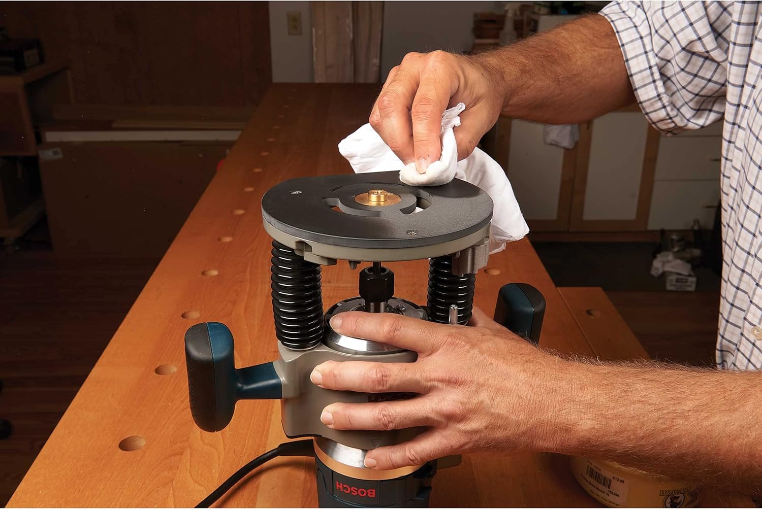 Woodriver Router Baseplate For Bosch 1617 Plunge Base