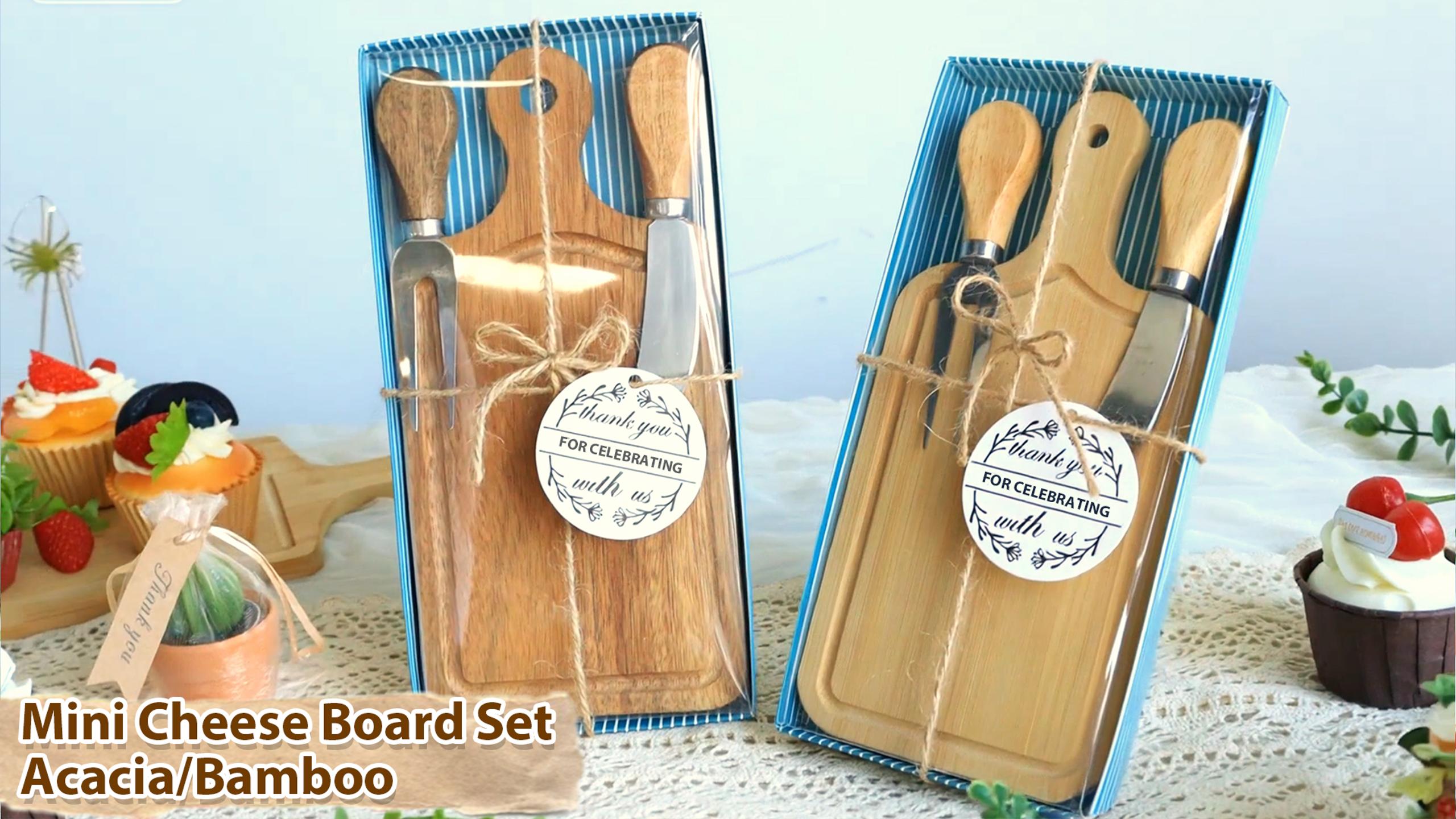 Set mini tabla de queso con cuchillos y caja regalo miniatura 7