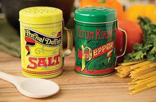 Miniatura 4 de Fox Run Juego de salero y pimentero con asa, 2.75 x 3.5 x 4 pulgadas, multicolor