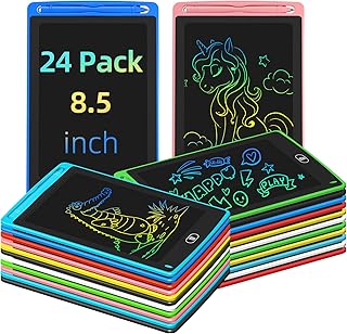 LCD Writing Tablet for Kids, 8.5 Inch Colorful Doodle Board Drawing Tablet, Educational Learning Toys Birthday Gifts for Kids Age 3 4 5 6 7 8 (24 Pack)