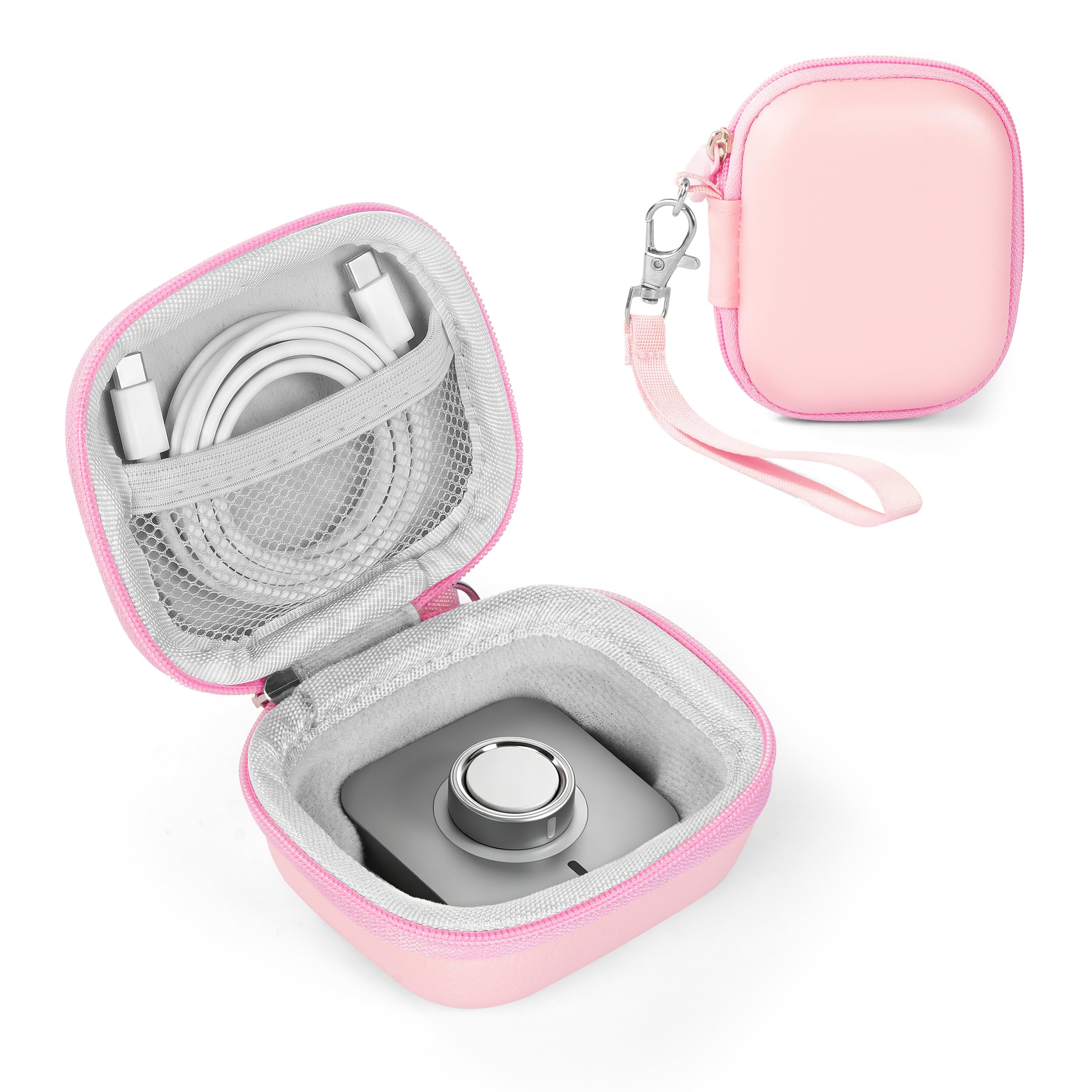 Protective Travel Case for Oura Ring 5/Gen 4, Full Protection Pink