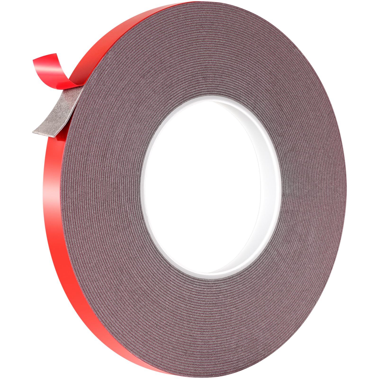 Heavy Duty Double Side Tape-0.4INCH*49FT Waterproof Foam Tape with Strong Adhesive,No Residue Double Sided Mounting Tape for Automotive,LED Strip Lights, Home, Office Decor (1CM/0.4INCH)