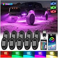 Vista 12 de 1 Cápsula de Repuesto para Cápsula Dañada para Luces de Roca LED RGB Segmentadas de 12v Luz Inferior Multicolor Impermeable de Neón para Jeep