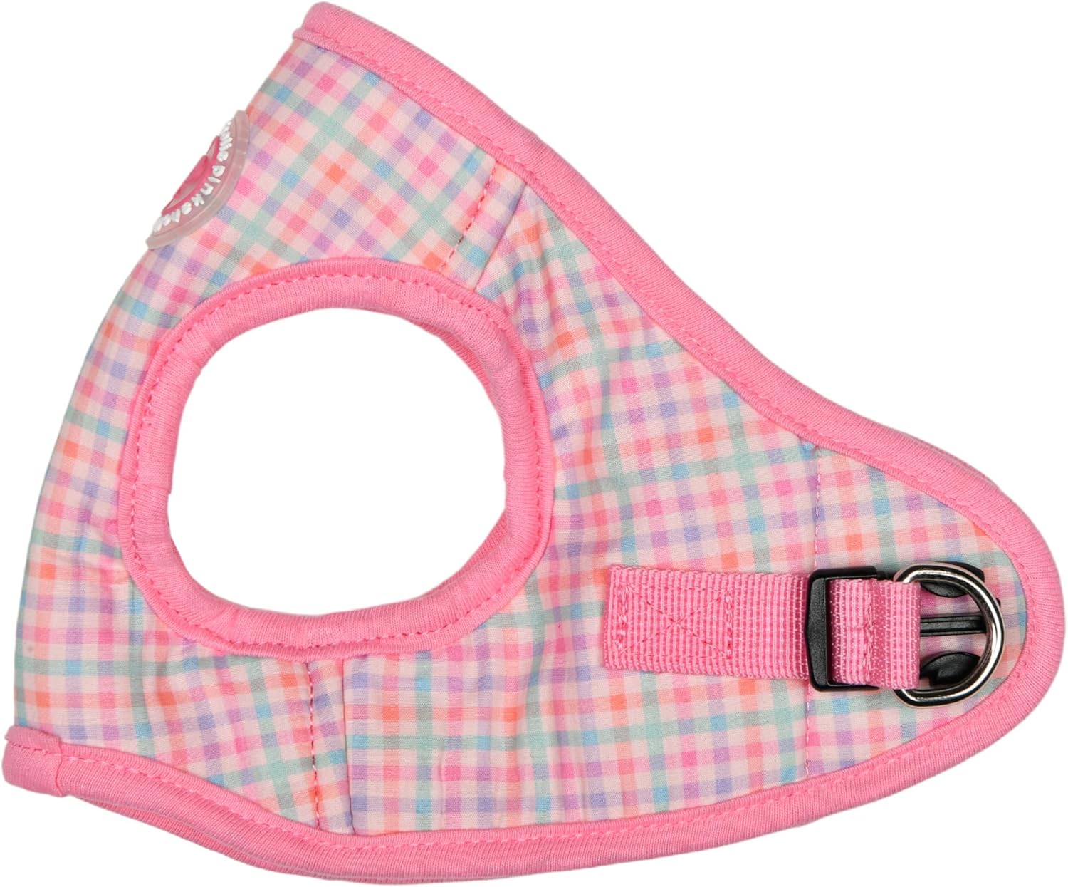 Pinkaholic New York Erasmus Vest Dog Harness (Step-in) Fashionable Cute Spring Summer Harness for Small Dogs, Pink, Small