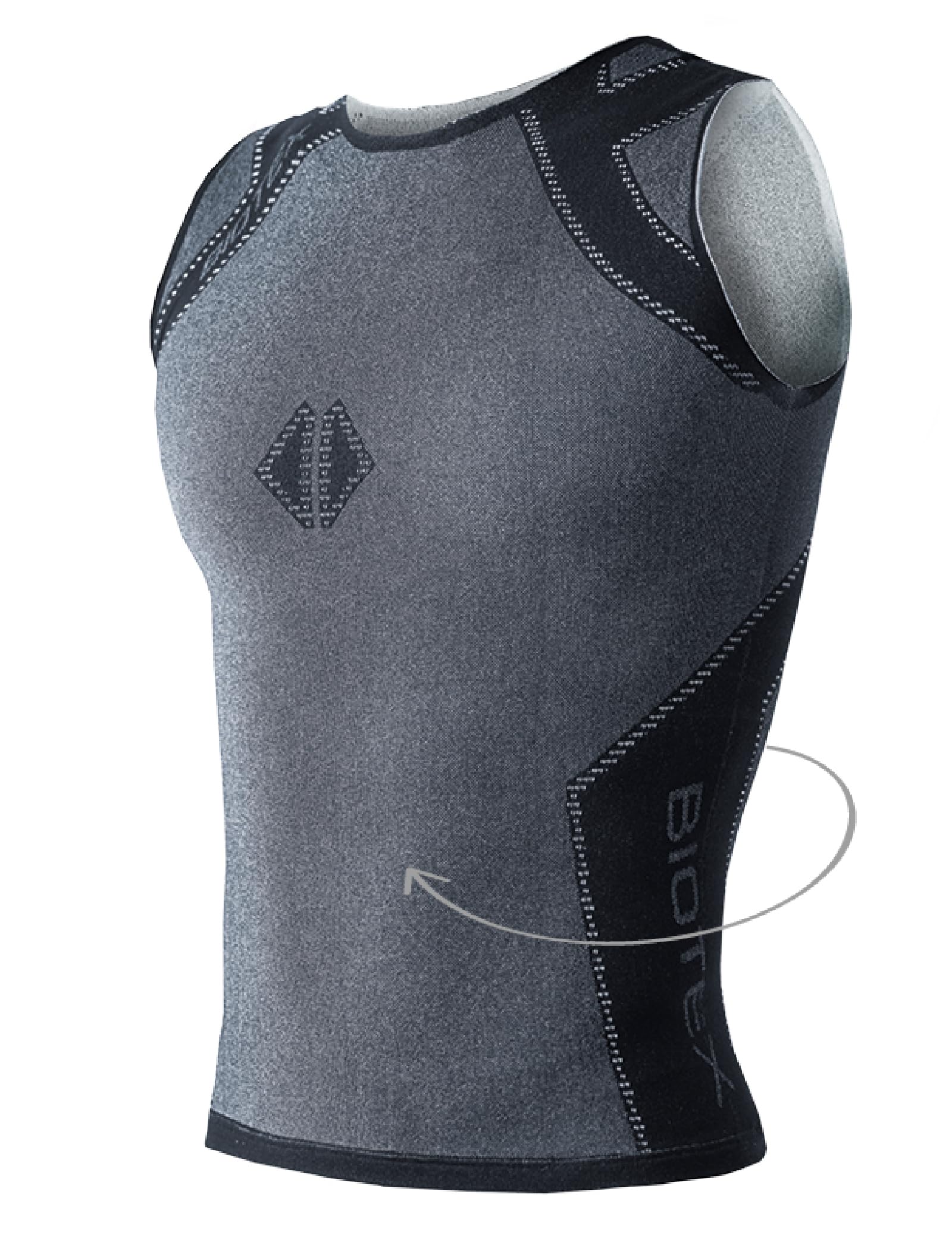 BIOTEX Canotta Reverse Unisex, Ideale per Ciclismo, Running e Sport Estremi, Design Senza Cuciture, Traspirante
