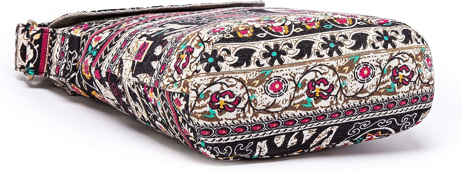 OPQRSTU Women's Retro Small Size Canvas Shoulder Bag Hippie Boho Crossbody Handbag - Image 4