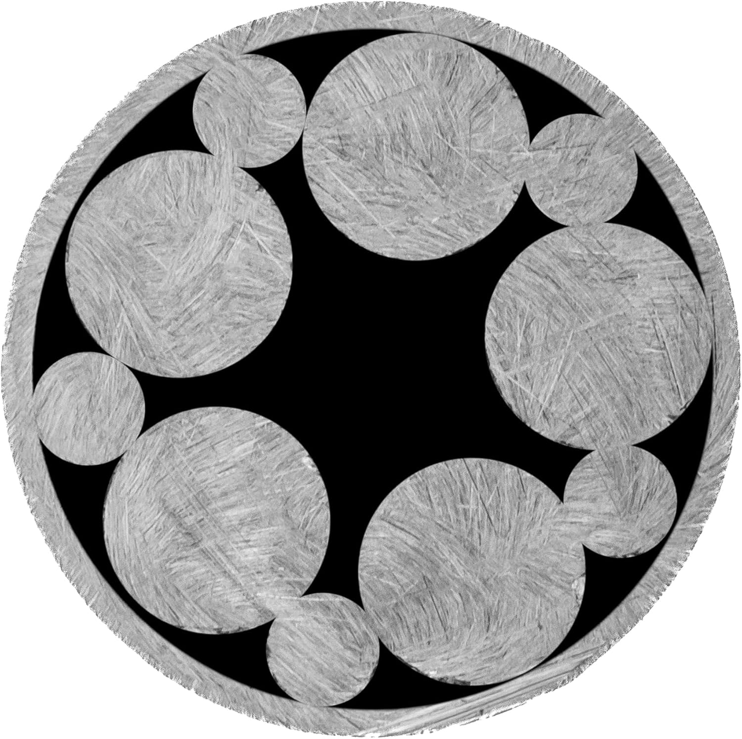 90mm x 6mm (1/4") Diameter S3 Pattern Stainless Steel Mosaic Pin for Knife Handles - Knife Making Supplies Decorative Tube Round Craft Handmade Custom EDC Rivets Fastener Decorating Studs