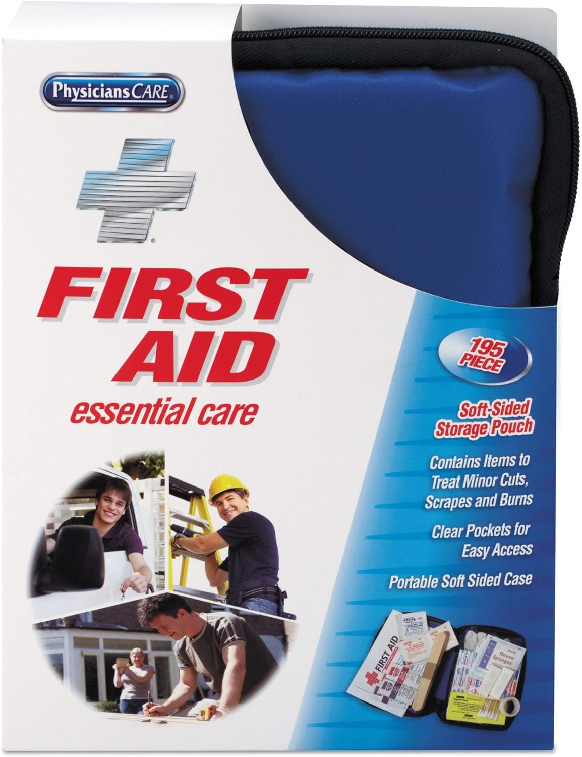 PhysiciansCare Soft Sided First Aid Kit for Up to 25 Poeple, 195 Pieces, EA - ACM90167