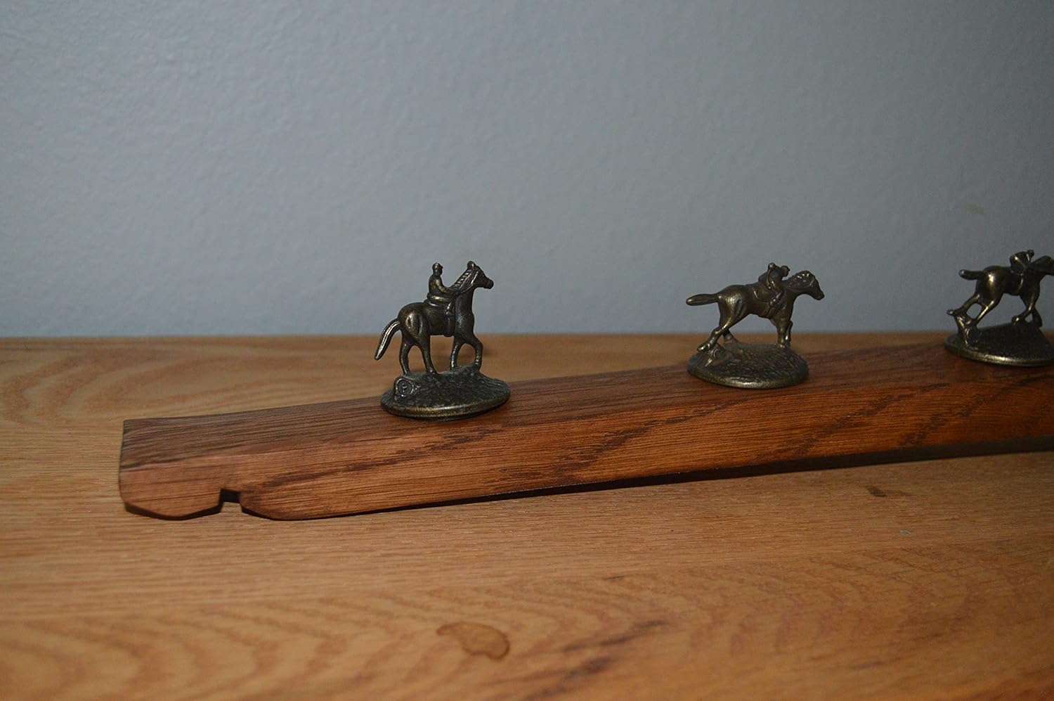 Personalized Bourbon Whiskey Cork Stopper Display From An Oak Barrel Stave, Fits Blanton's Horse Cork Stoppers