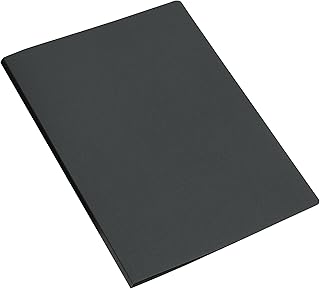 EUROPEL Sichtbuch A4 mit 30 Klarsichthüllen 60 Seiten Flexibles PP Ringbuch Präsentationsmappe für Büro Schule Meetings Schwarz