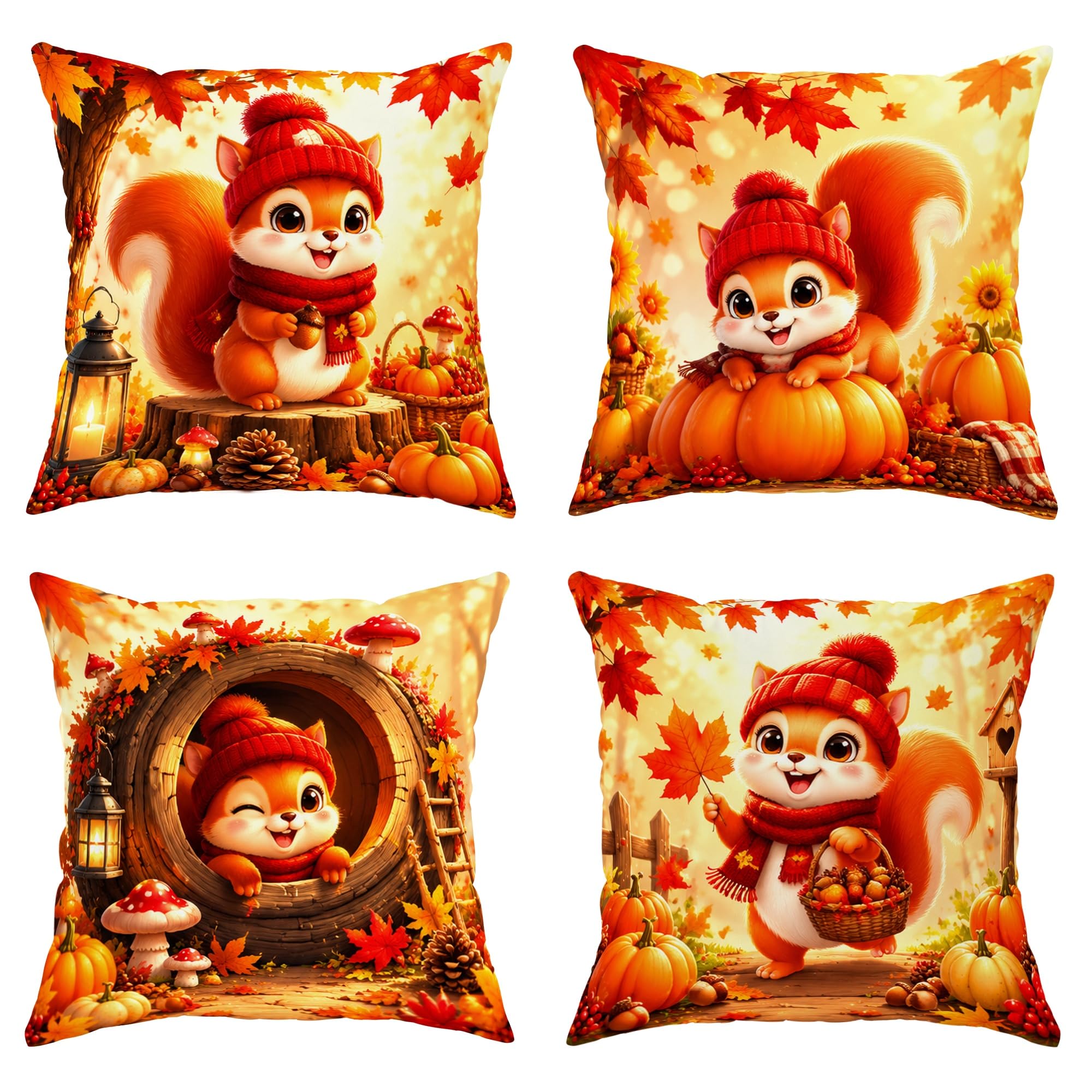 Housses de coussin orange automne : décorez votre salon et votre loft aux couleurs de la saison