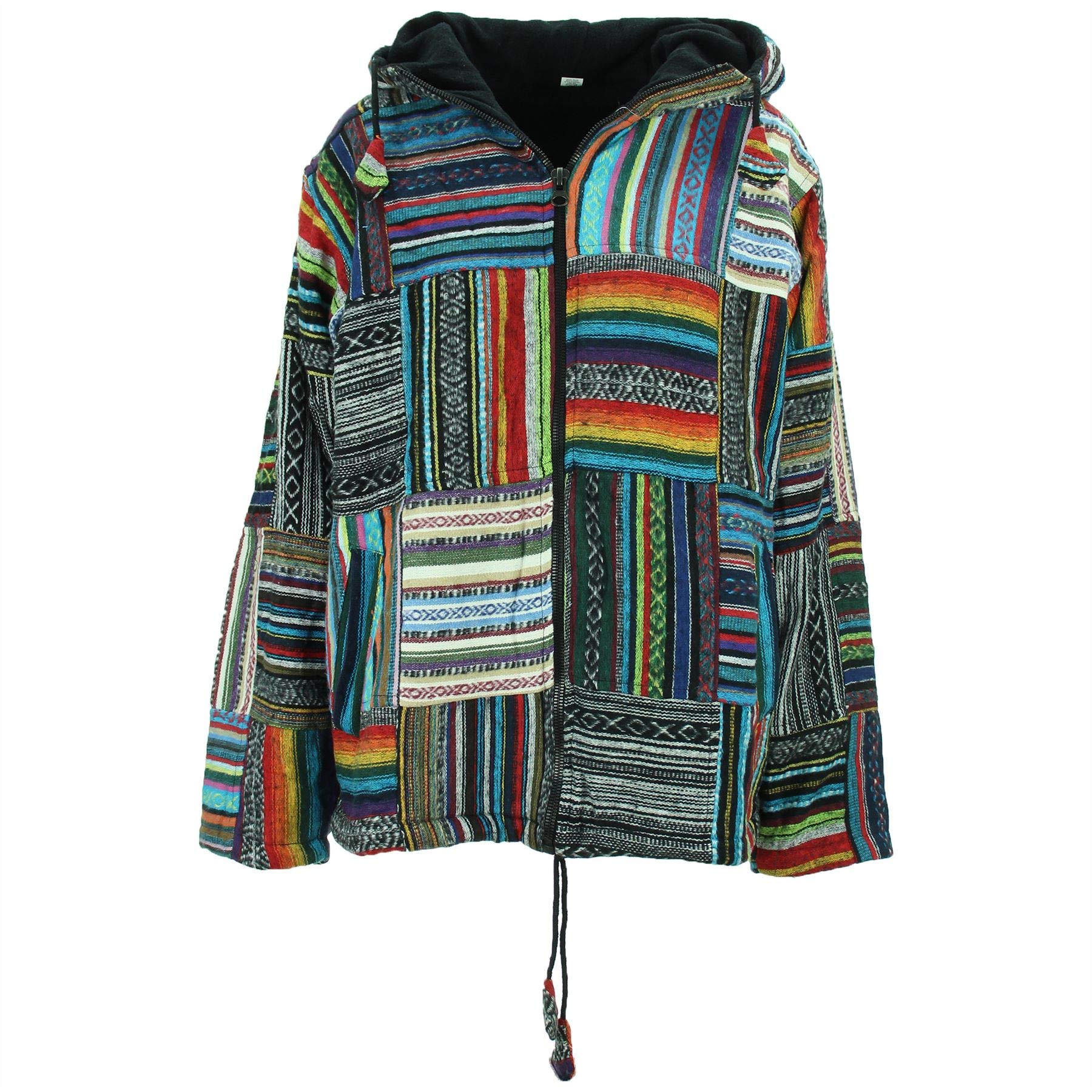 The Perfect Face Women's Patch Brush Tpf Brushed Cotton Lined Hooded Jacket Zip Up Cardigan - Xl