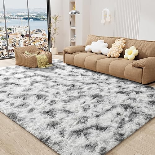 Vista 26 de LOCHAS - Alfombras de interior ultrasuaves y modernas, esponjosas, para sala de estar, ideal para decoración del hogar, del dormitorio de los niños